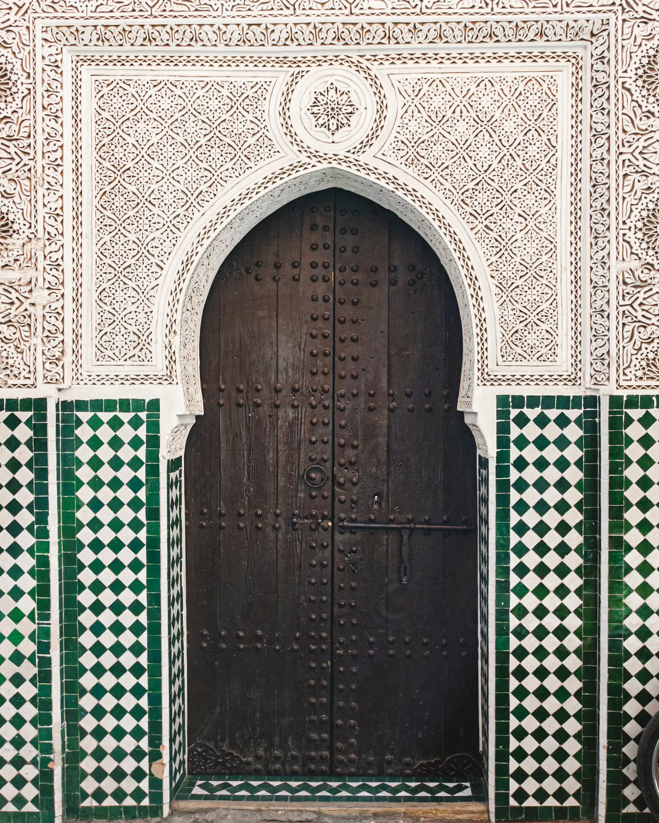 Beautiful traditional door in Morocco