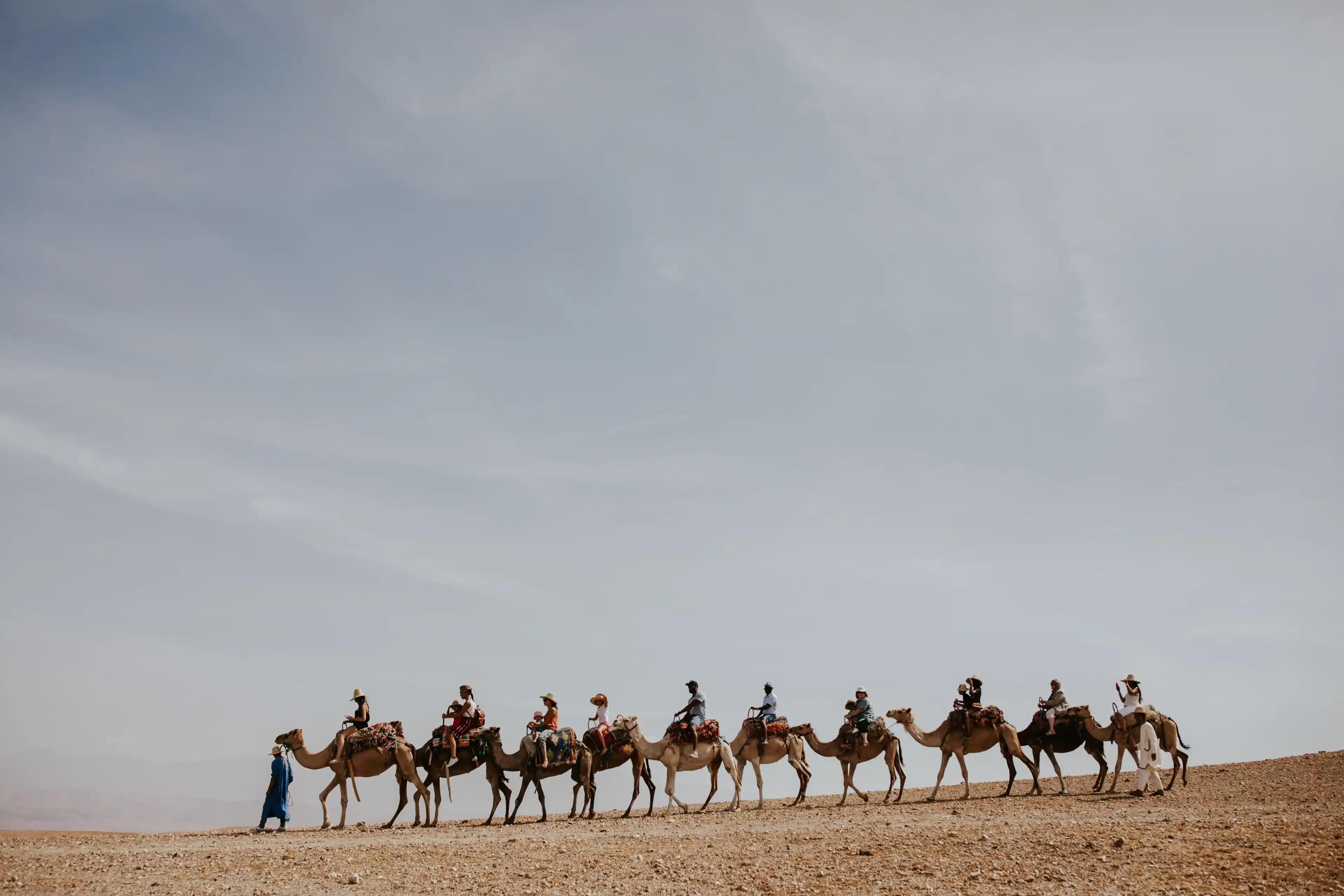 Promenade en chameau dans le désert d'Agafay, Marrakech