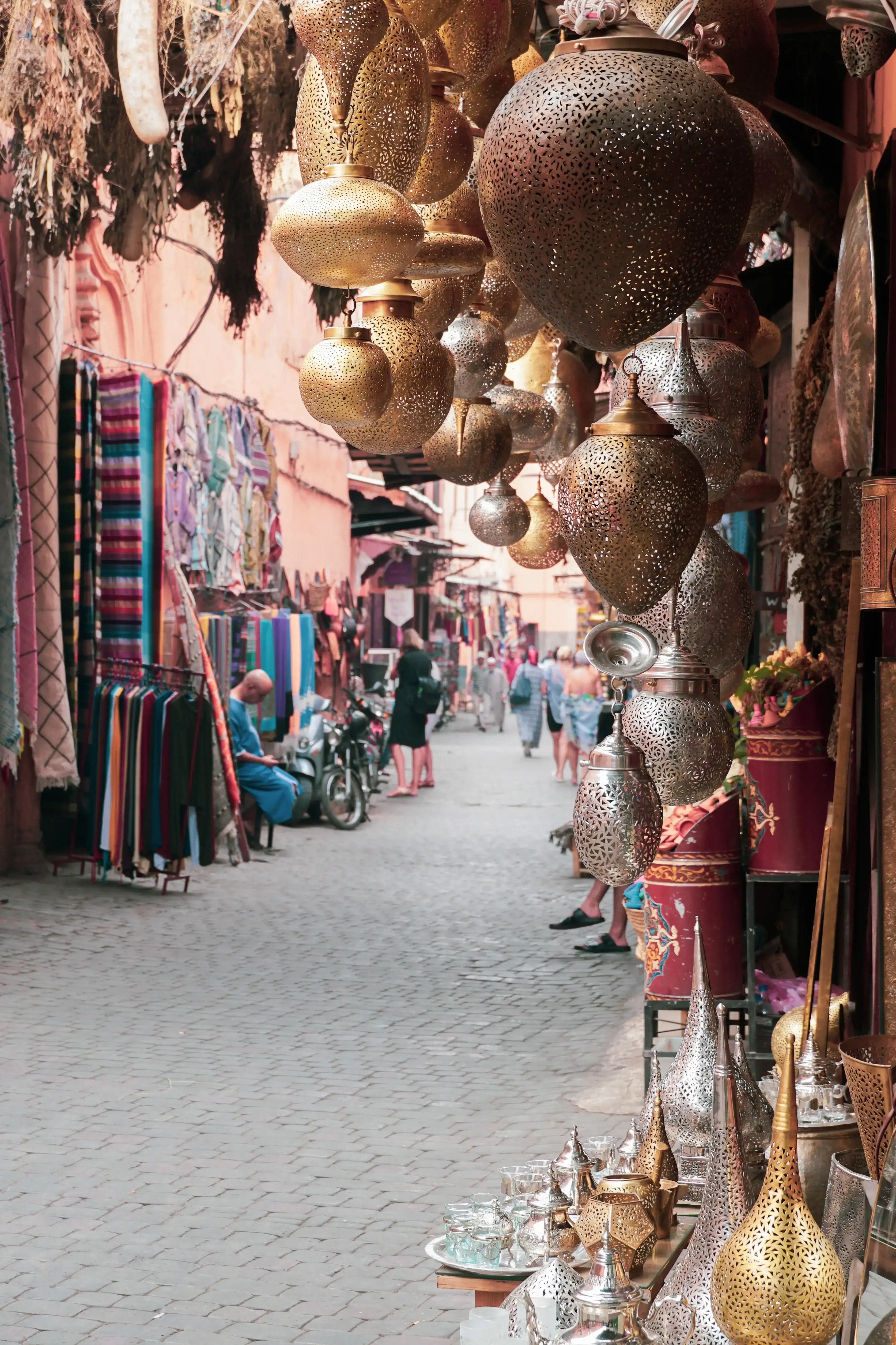 Souk in the medina of Marrakech