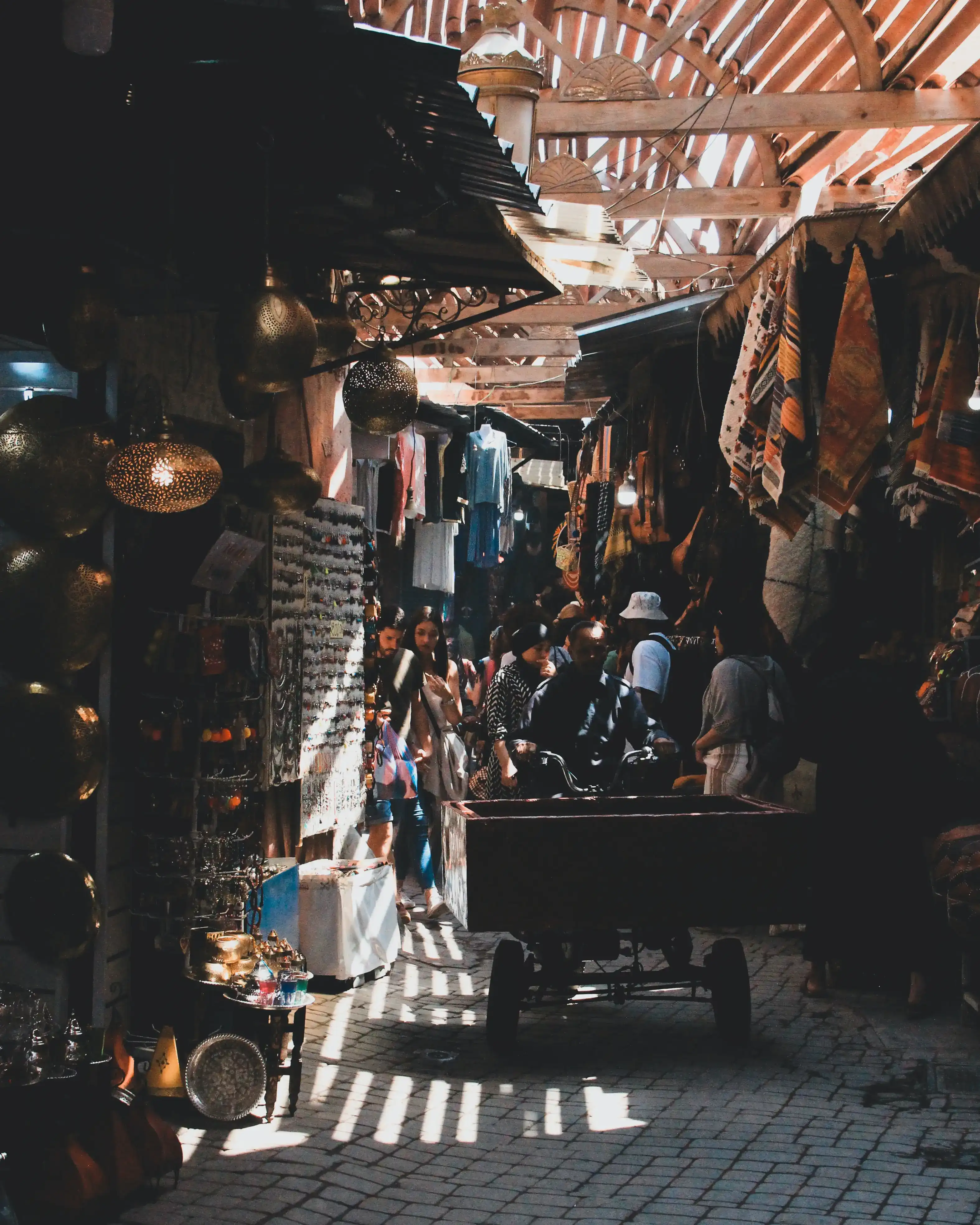 Lieu confidentiel dans le souk de Marrakech