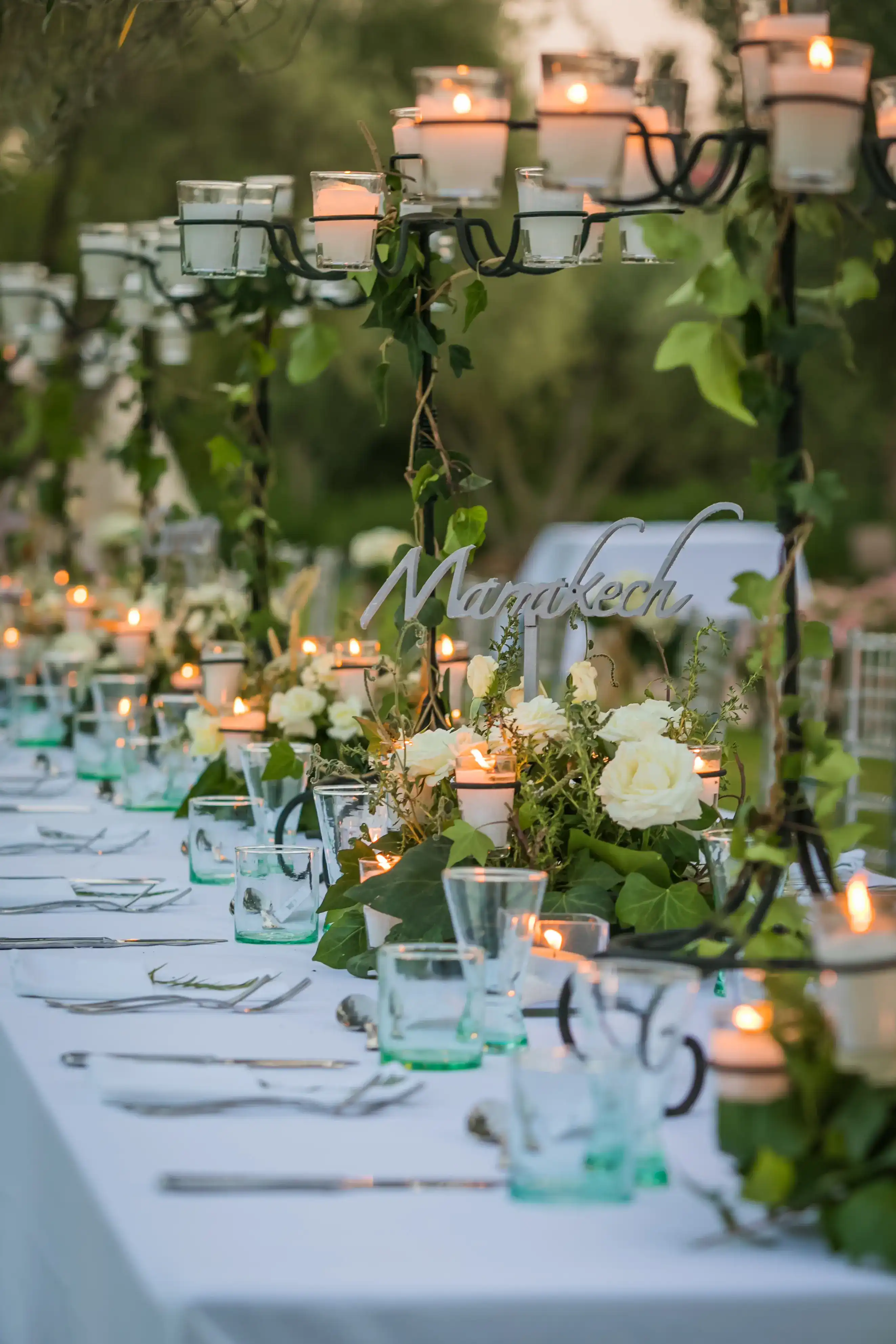 Beautiful Marrakech wedding table set